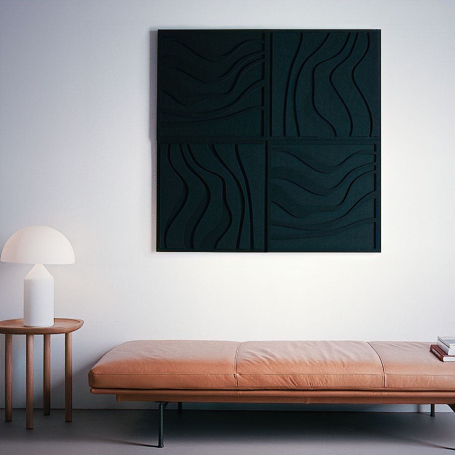 Wave Tile - Petroleum Green