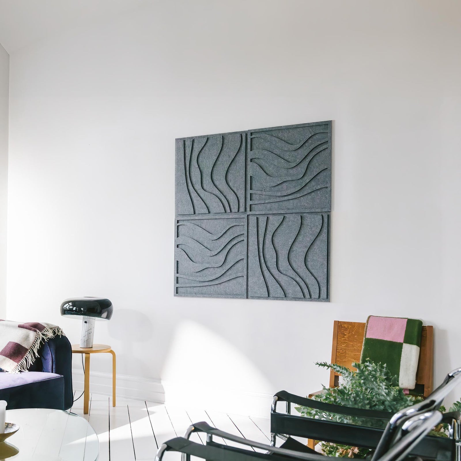 Wave Tile - Petroleum Green