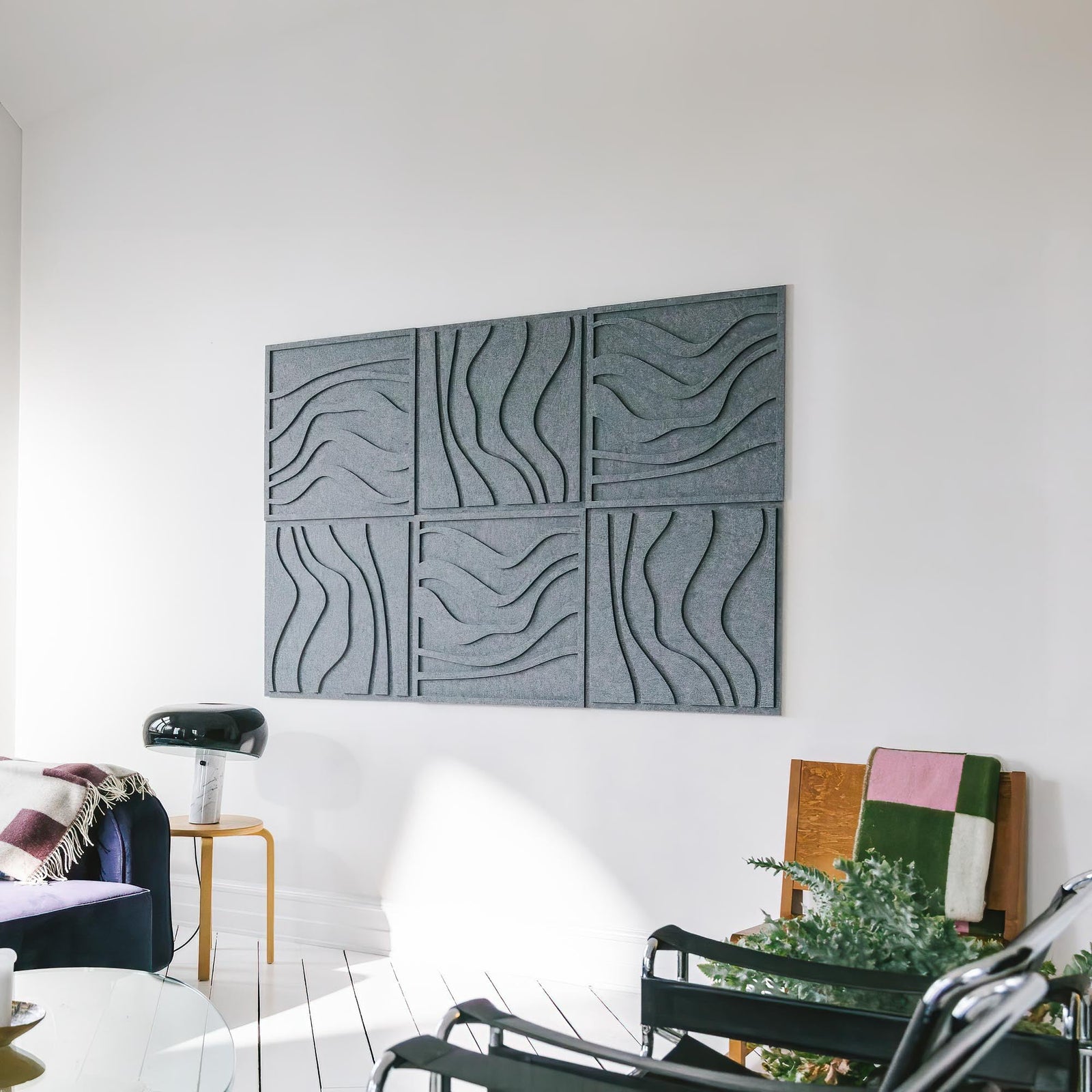 Wave Tile - Petroleum Green