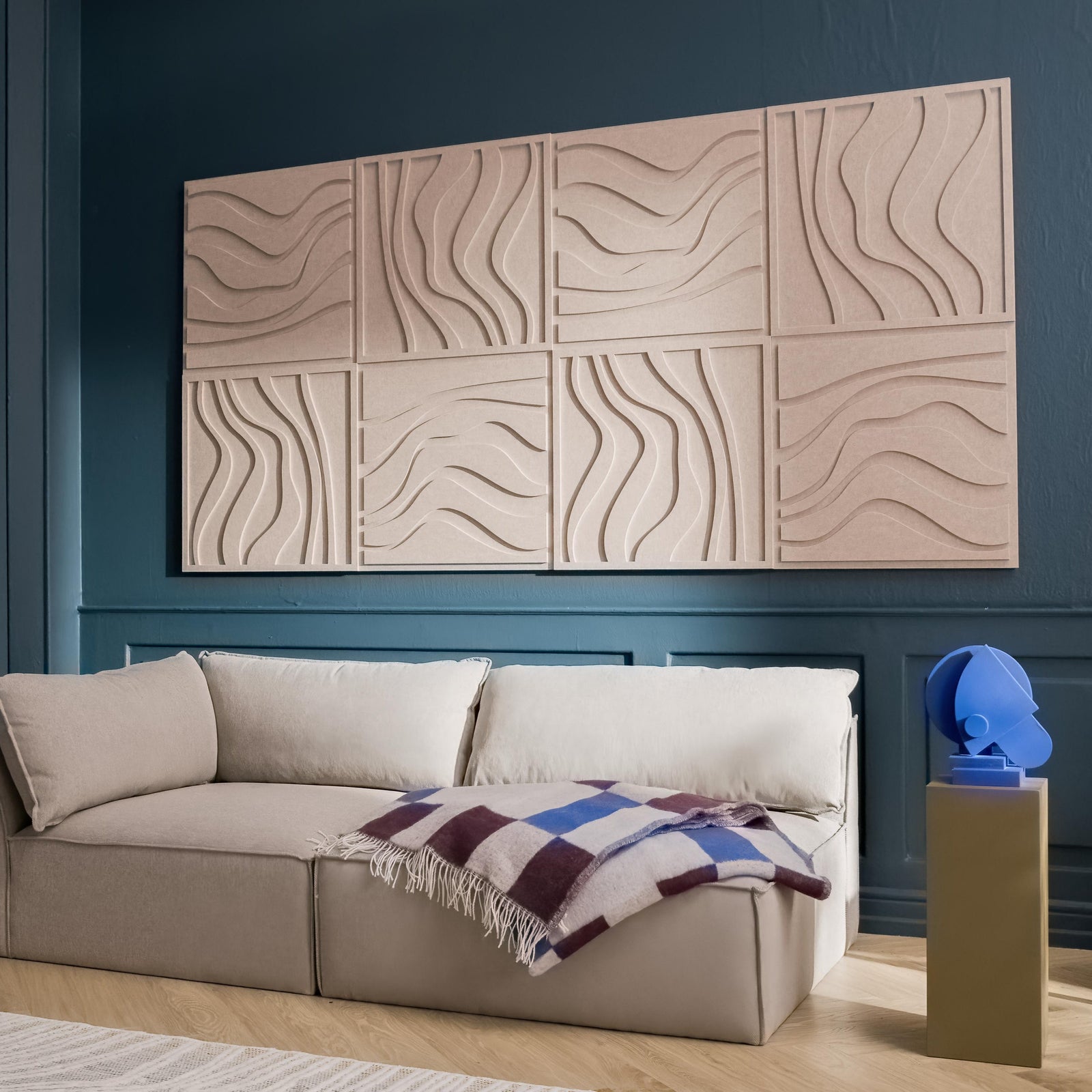 Wave Tile - Petroleum Green