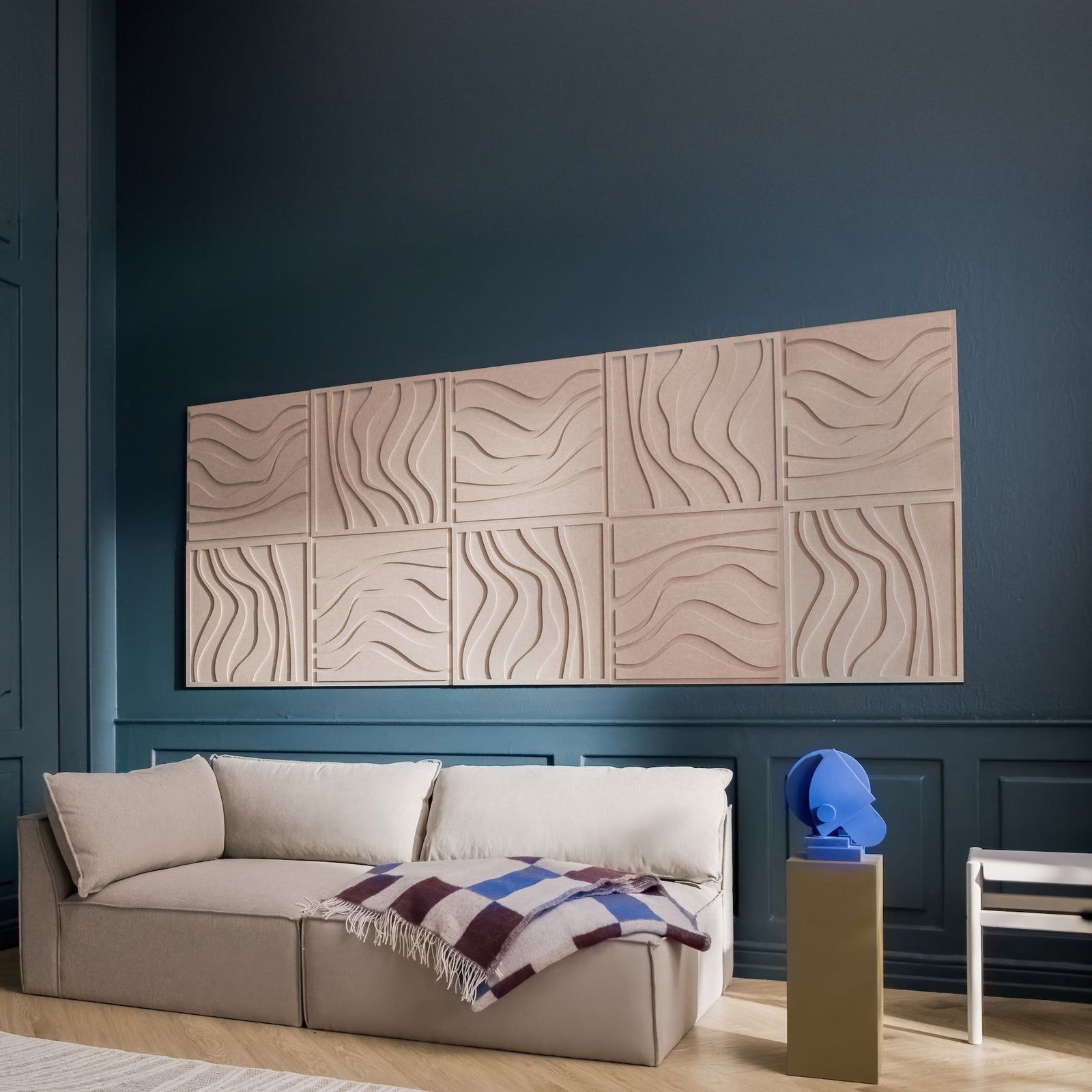 Wave Tile - Petroleum Green