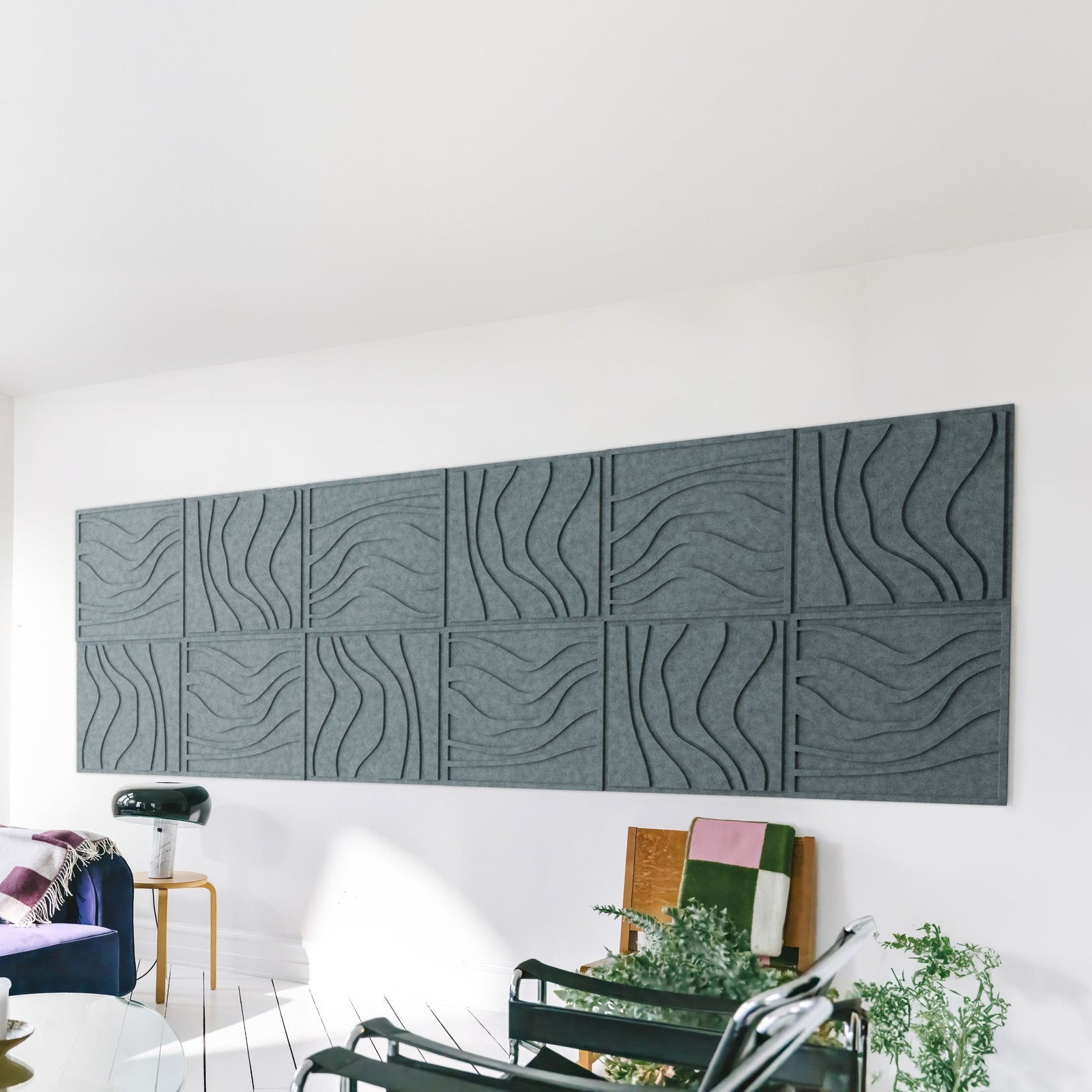 Wave Tile - Petroleum Green