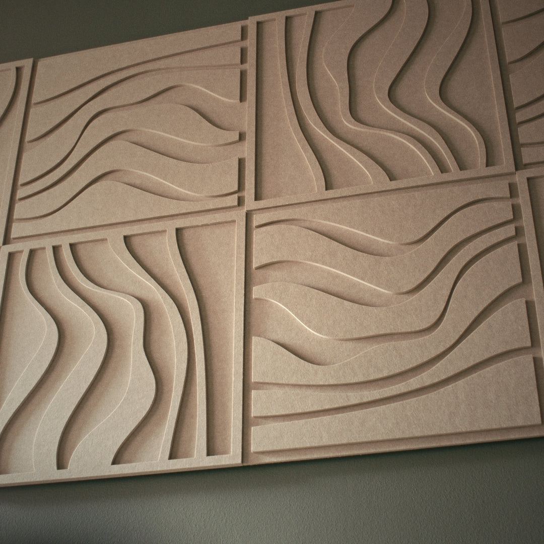 Wave Tile - Petroleum Green
