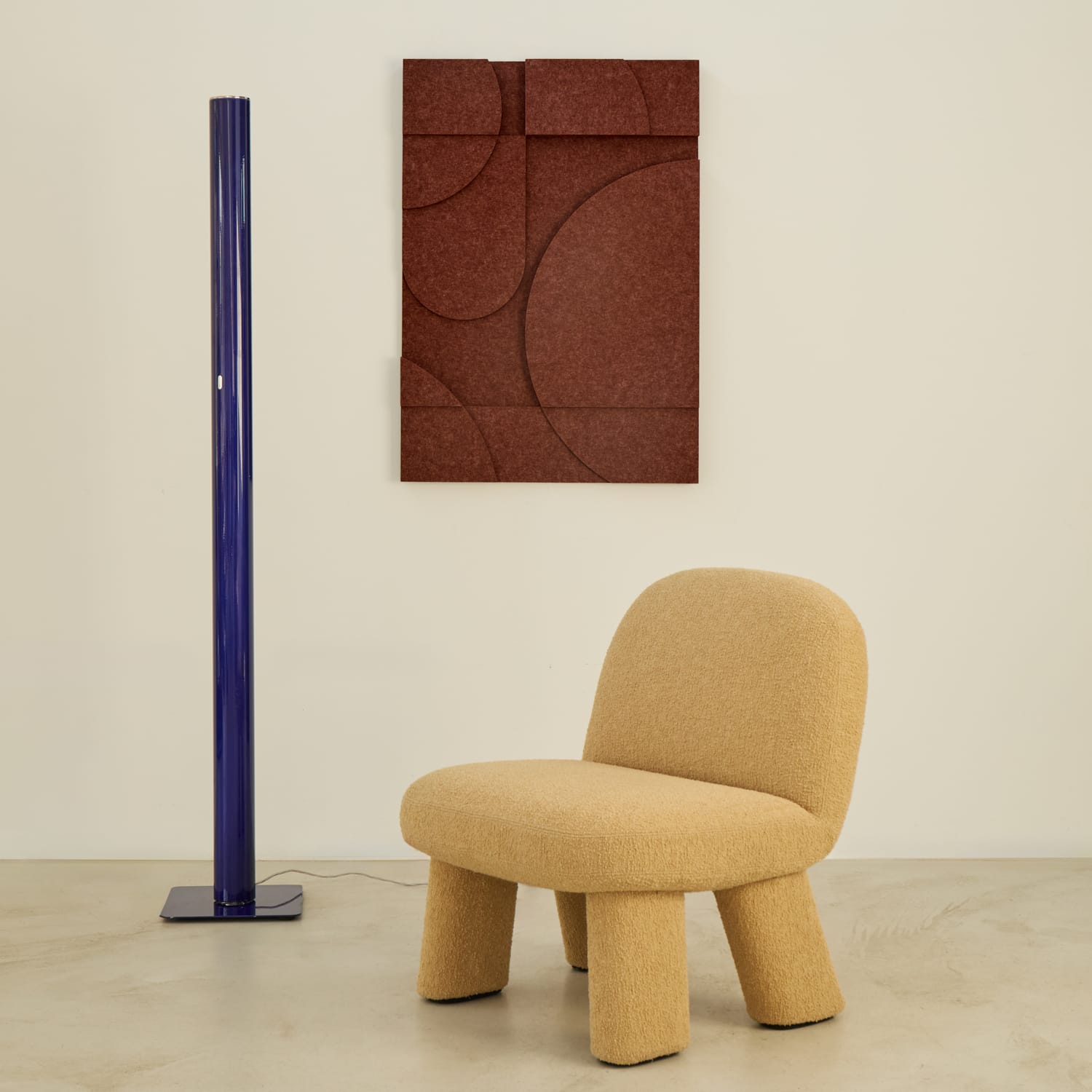 Geometric - Reddish Brown