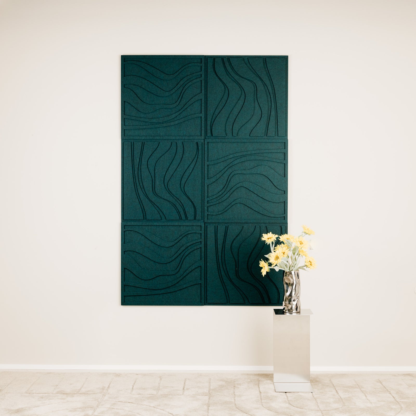 Wave Tile - Petroleum Green