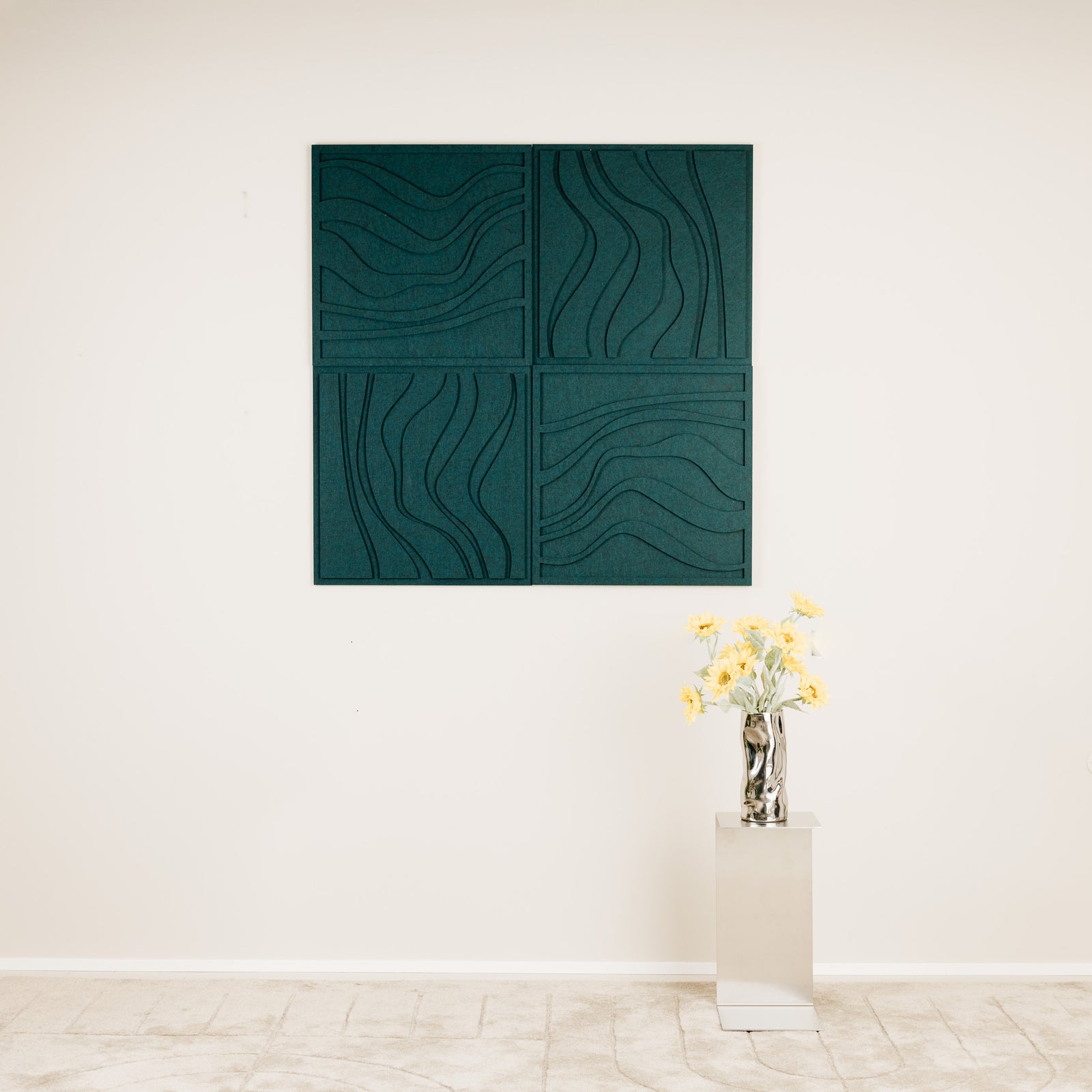Wave Tile - Petroleum Green