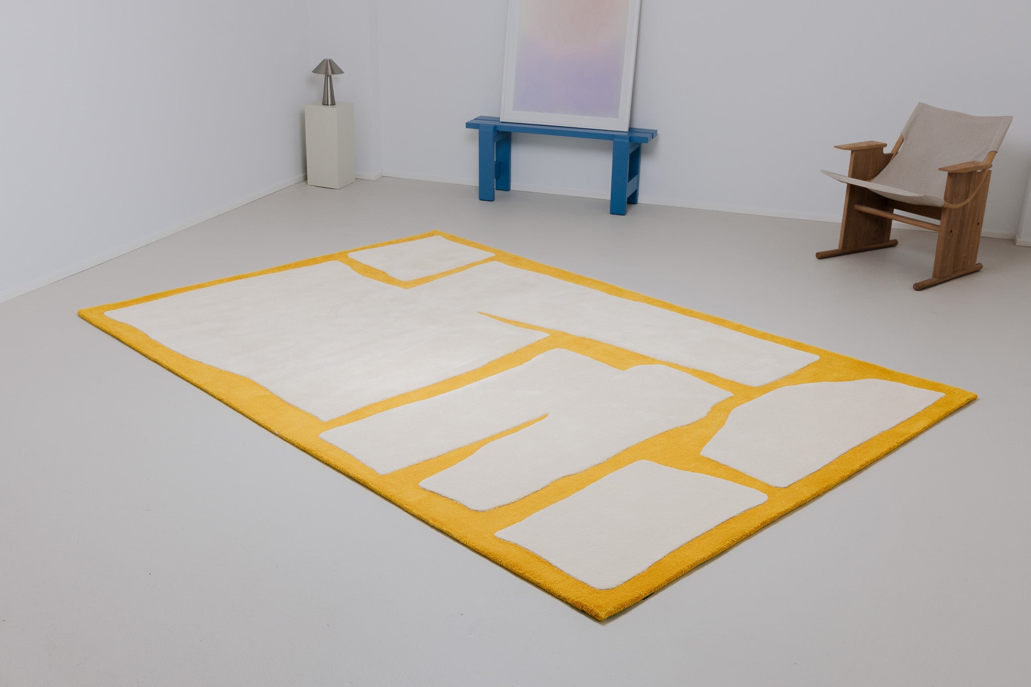 Stone rug - Ivory & Amber
