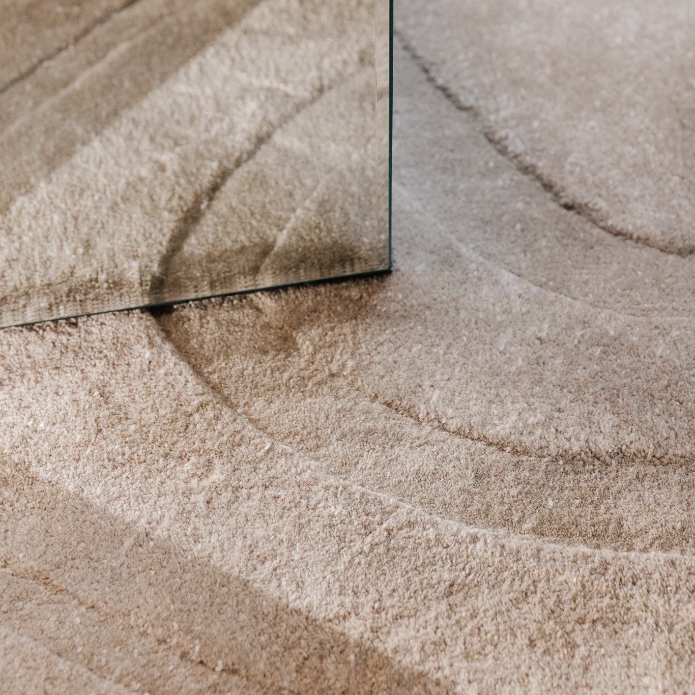 Wave rug - Soft Olive