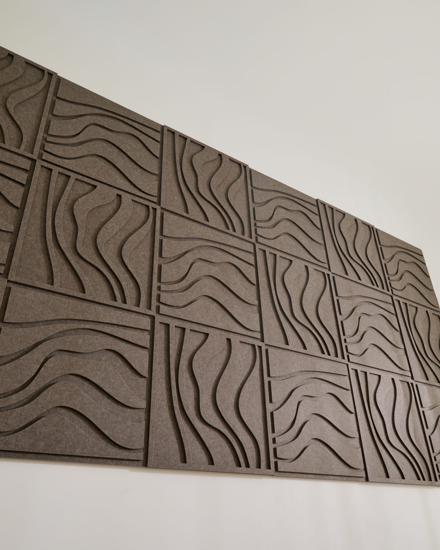 Wave Tile - Warm Grey