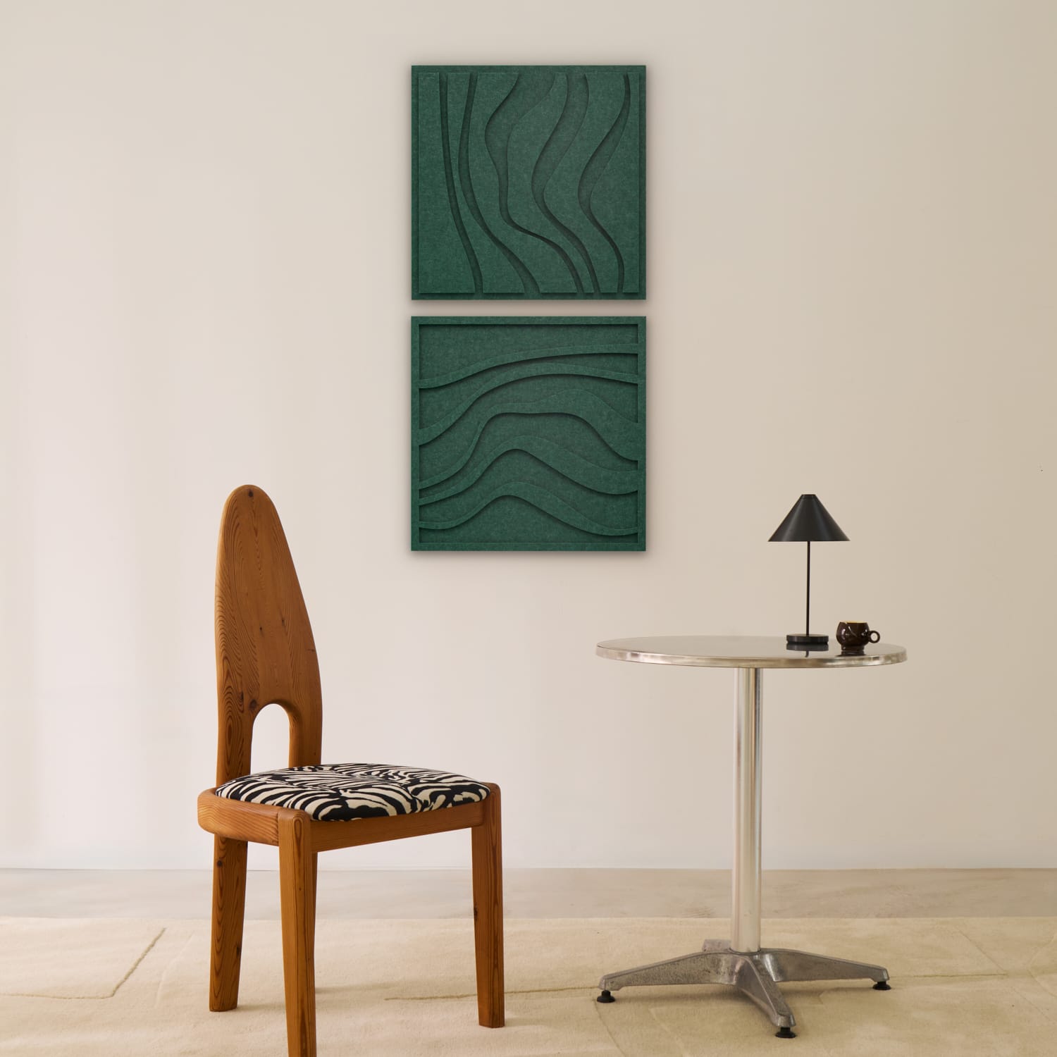 Wave Tile - Petroleum Green