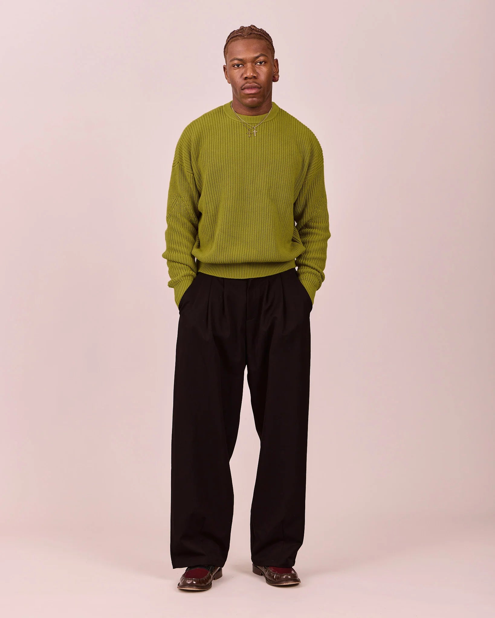 Fisherman O-Neck Knit