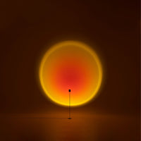 Arturel Halo LED light art casting warm, gradient circles of light, creating a calming, ambient atmosphere