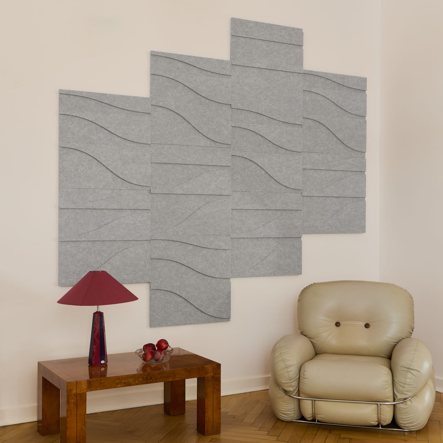 Curve Tile - Cloudy Grey