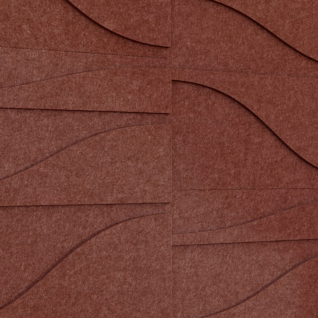 Curve Tile - Reddish Brown