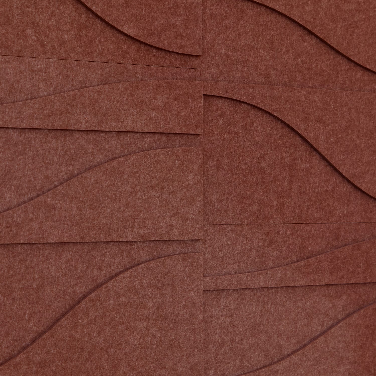 Curve Tile - Reddish Brown