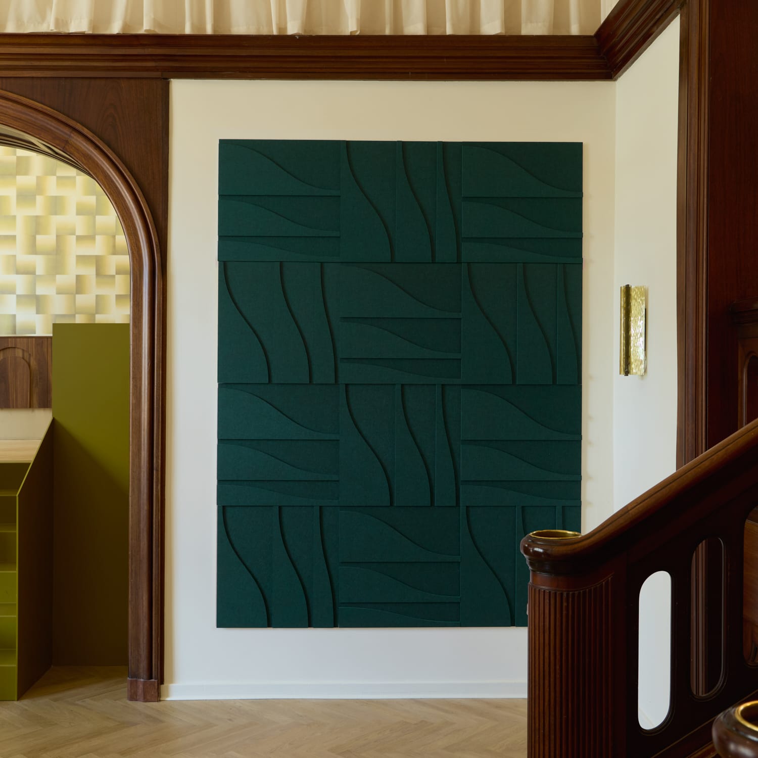 Curve Tile - Petroleum Green