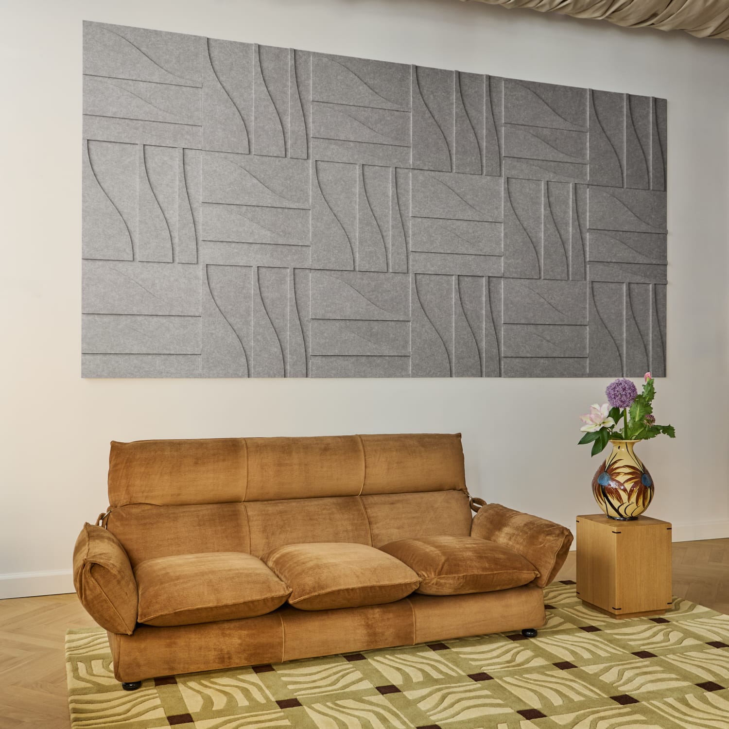 Curve Tile - Cloudy Grey