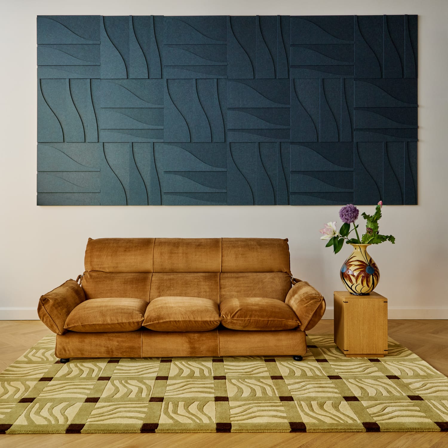 Curve Tile - Ocean Blue