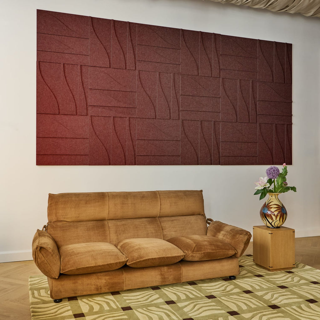 Curve Tile - Reddish Brown