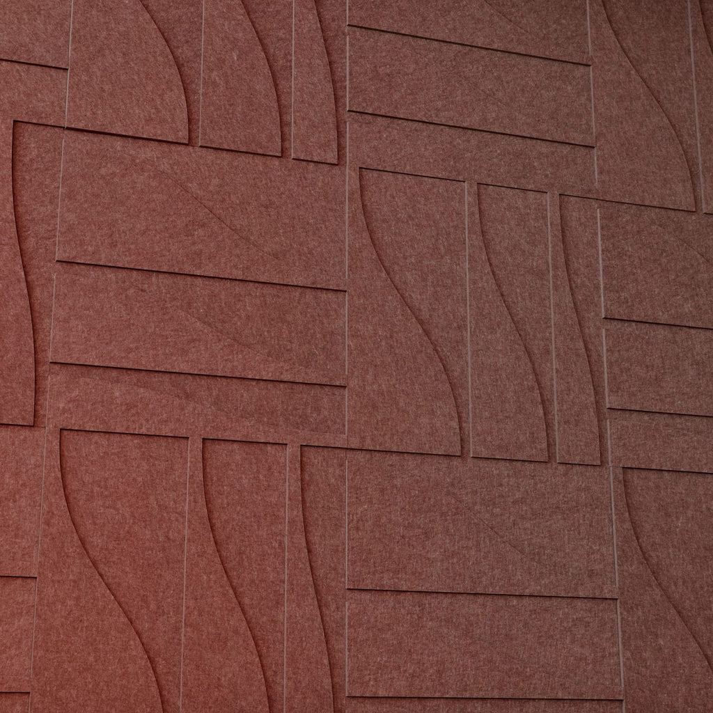 Curve Tile - Reddish Brown