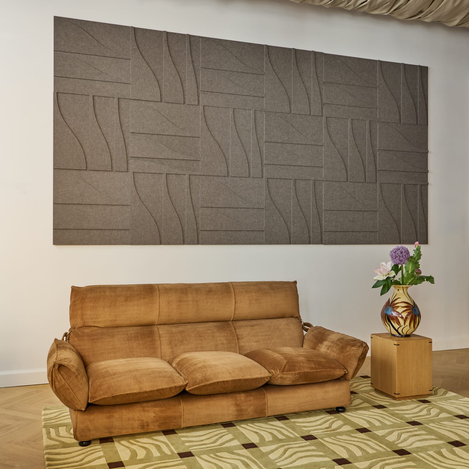 Curve Tile - Warm Grey