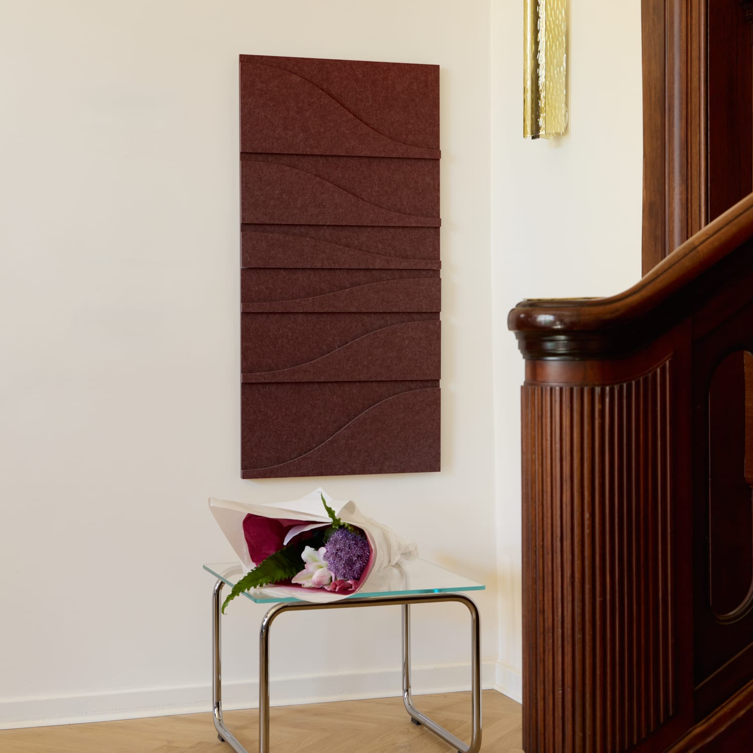 Curve Tile - Reddish Brown
