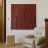 Curve Tile - Reddish Brown