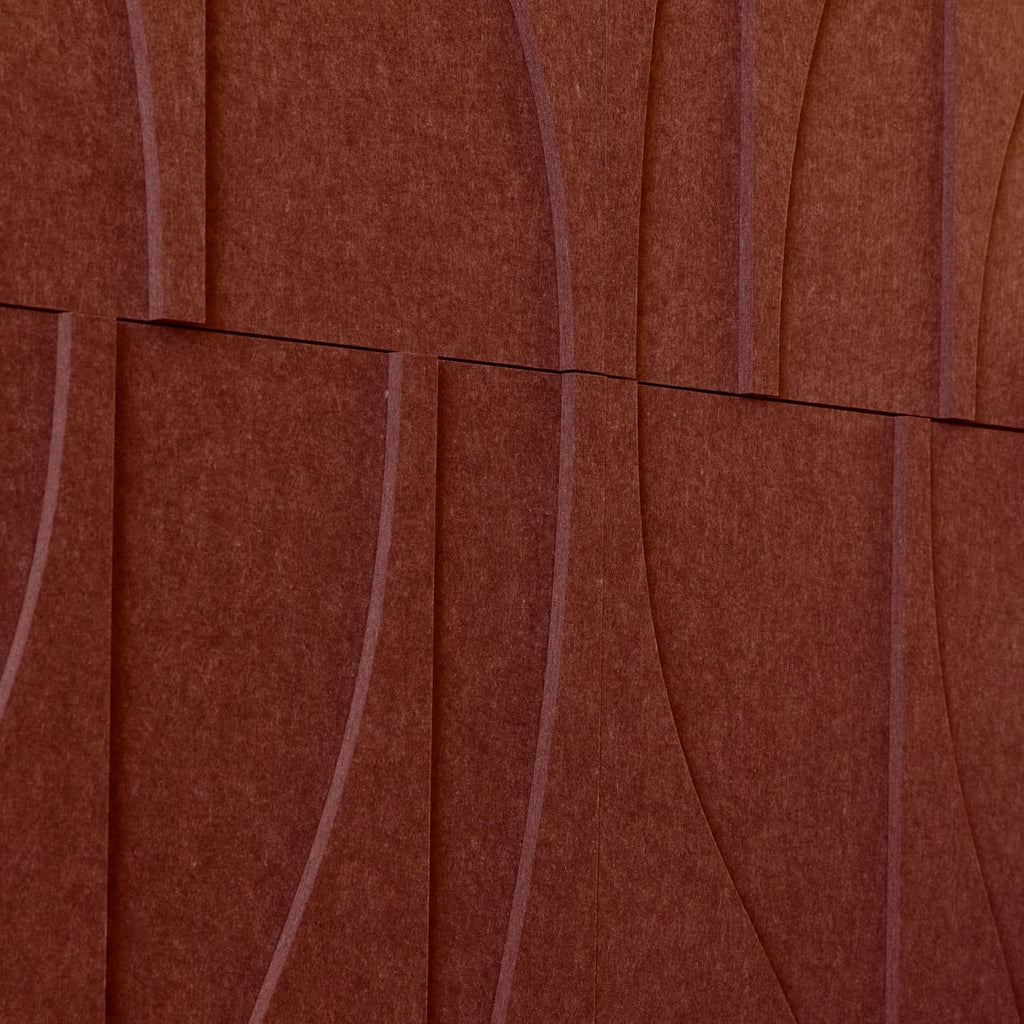 Curve Tile - Reddish Brown