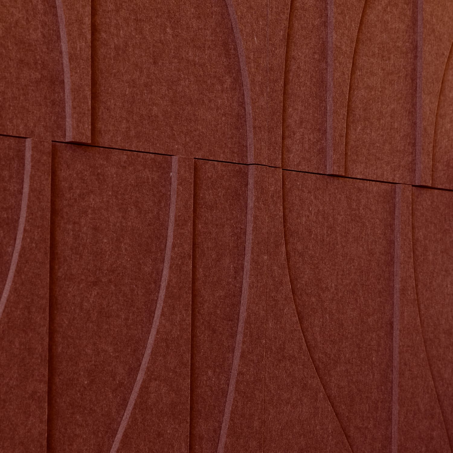 Curve Tile - Reddish Brown