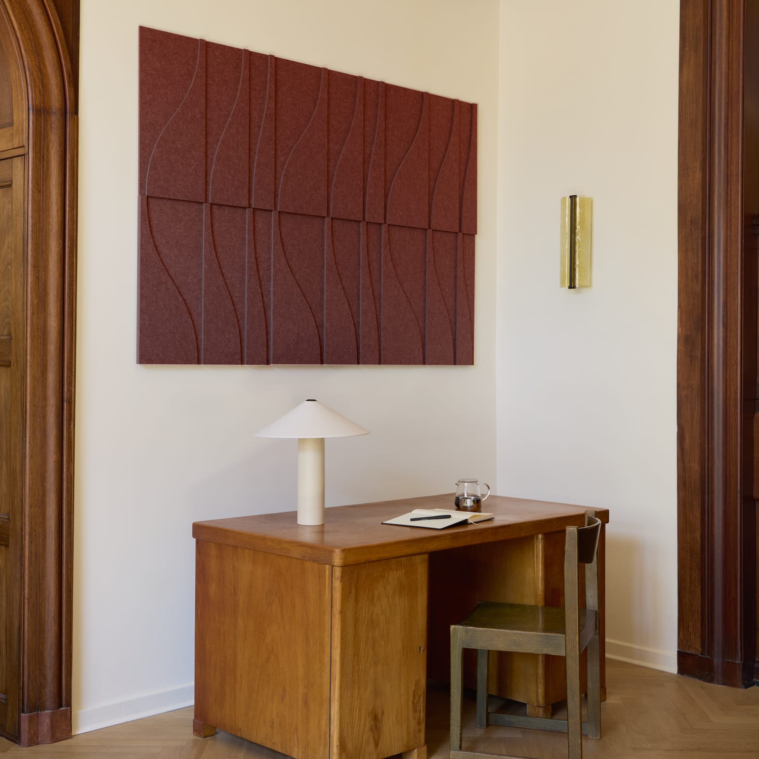 Curve Tile - Reddish Brown