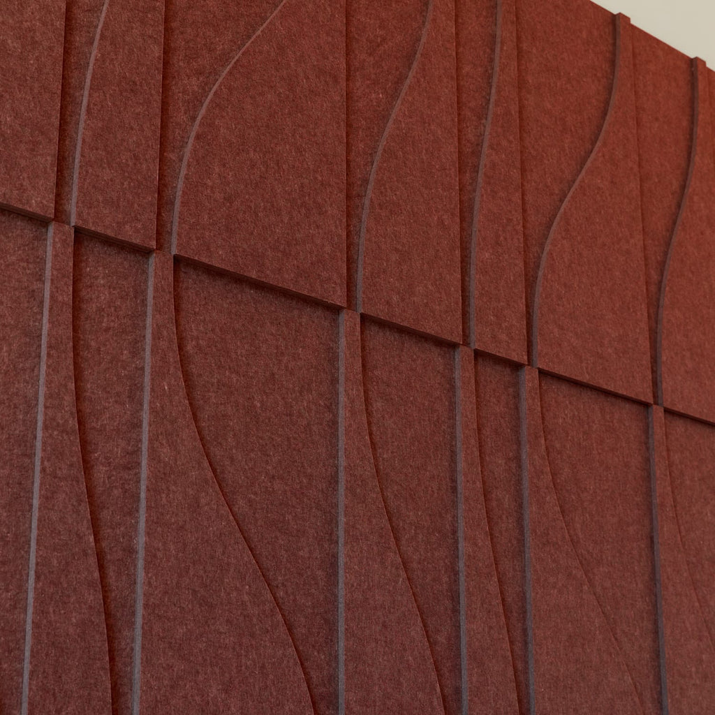 Curve Tile - Reddish Brown
