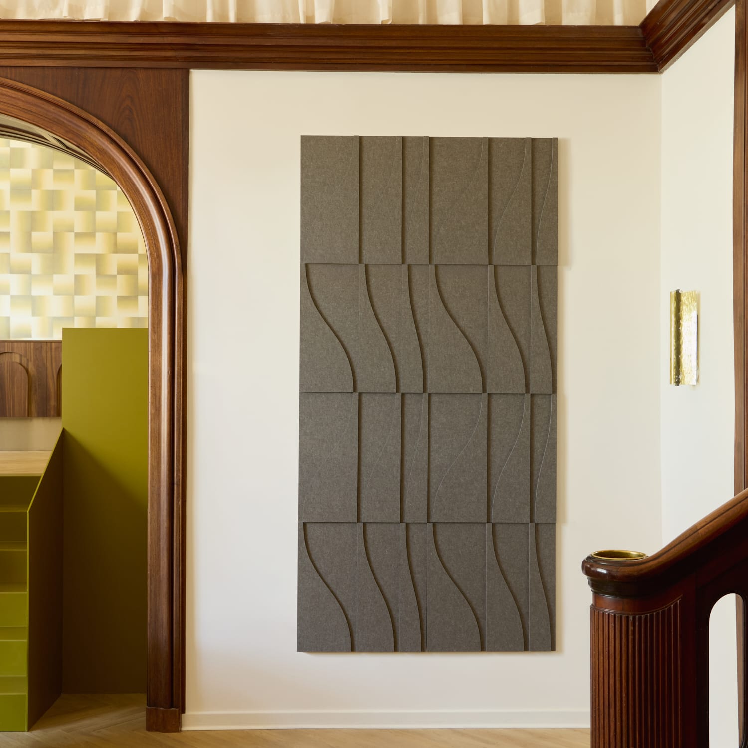 Curve Tile - Warm Grey