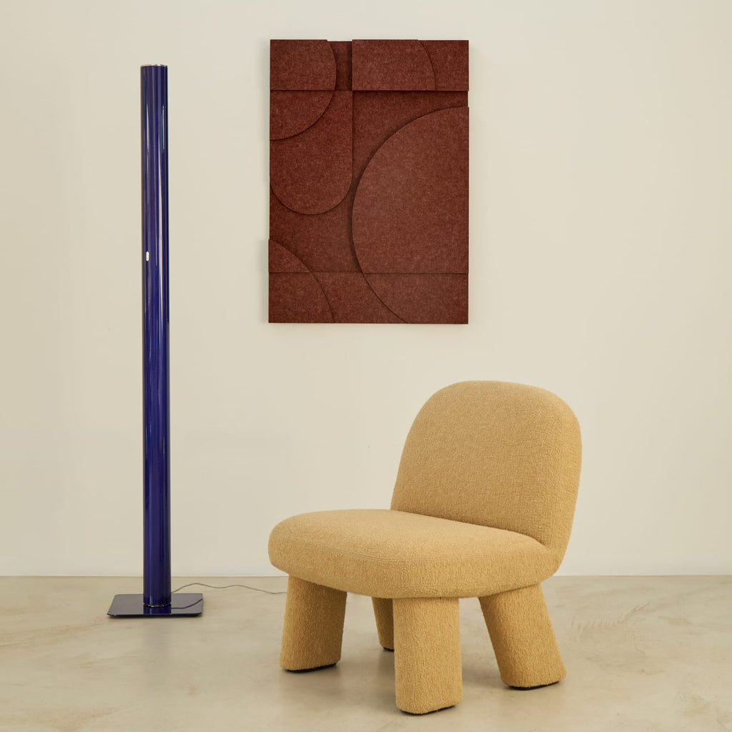 Geometric - Reddish Brown