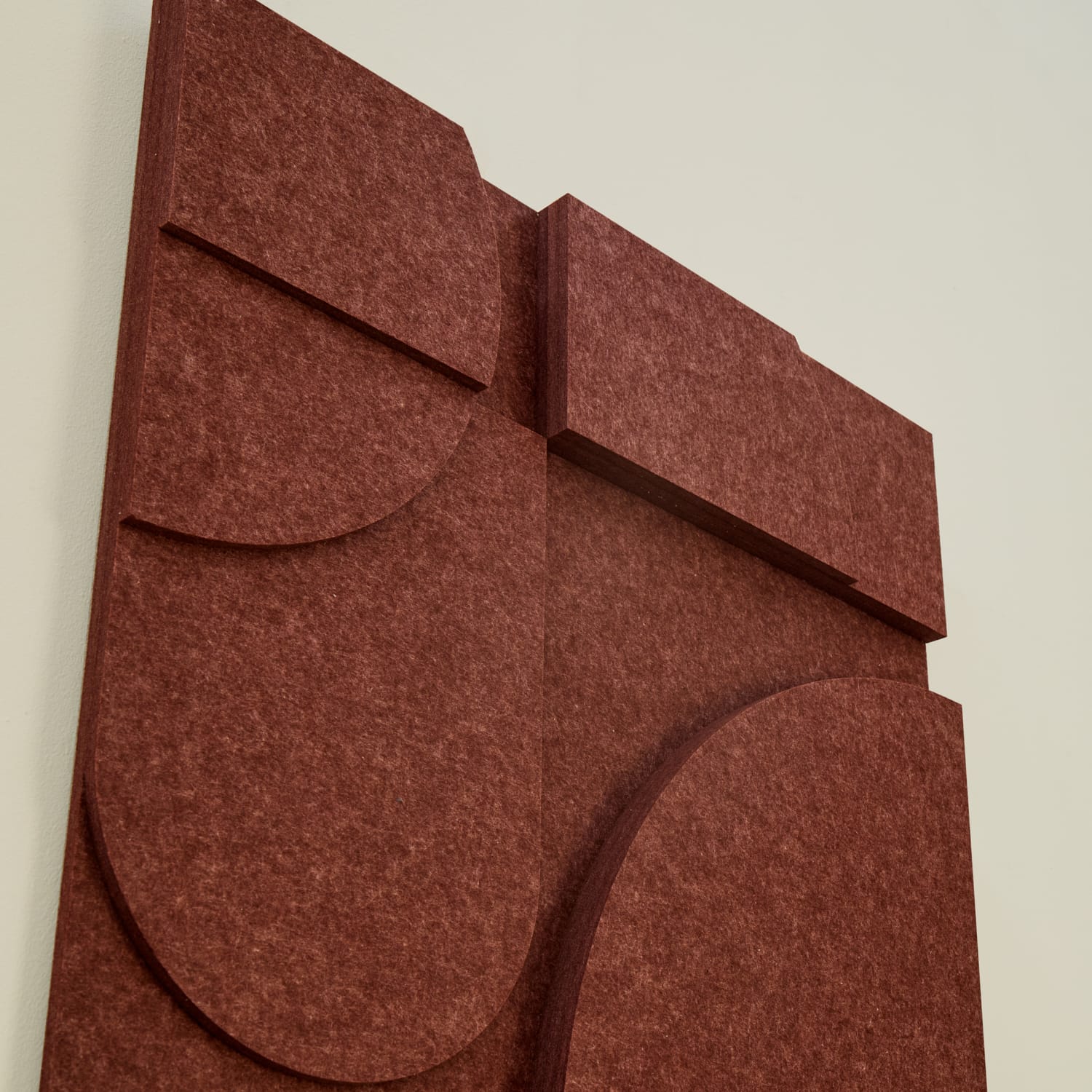 Geometric - Reddish Brown