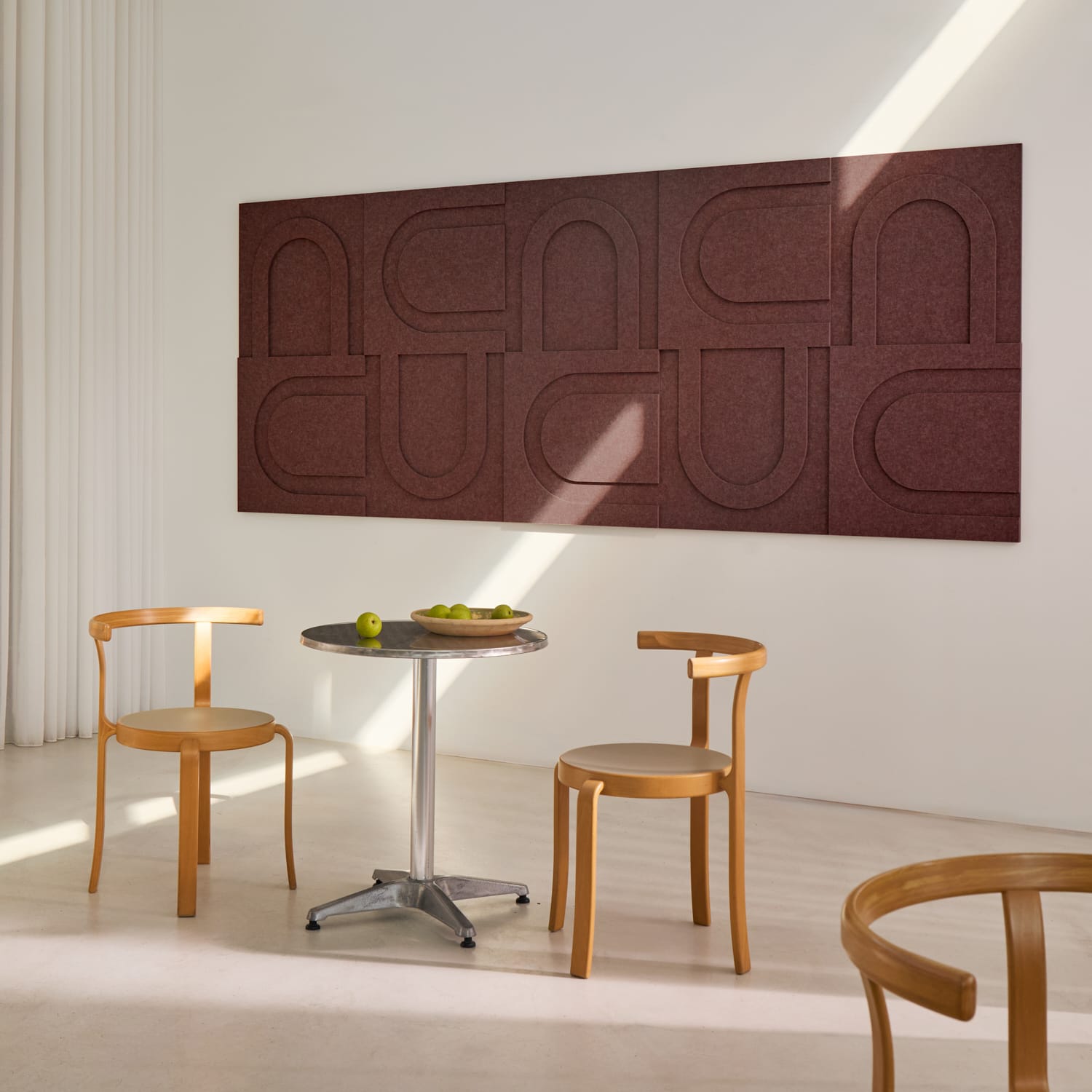 Geometric Tile - Reddish Brown