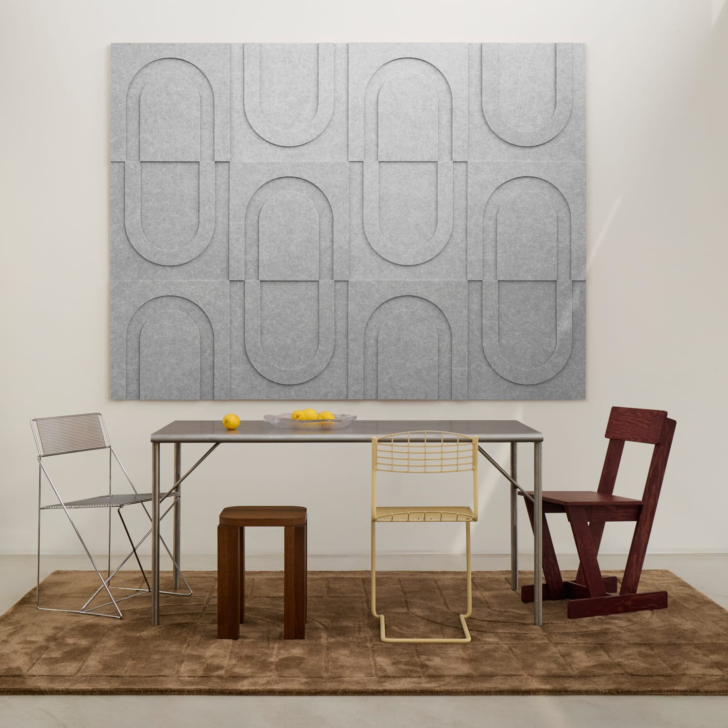 Geometric Tile - Warm Grey