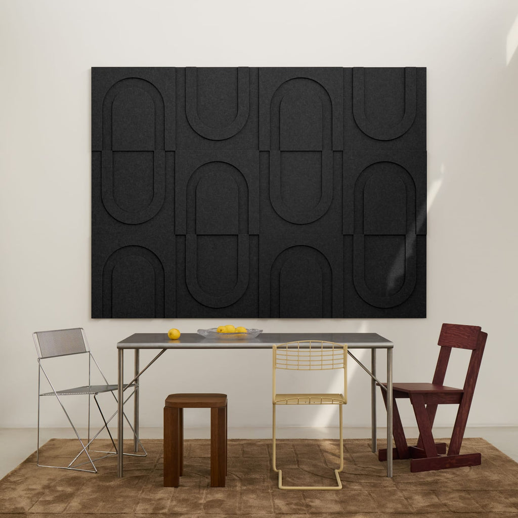 Geometric Tile - Night Black