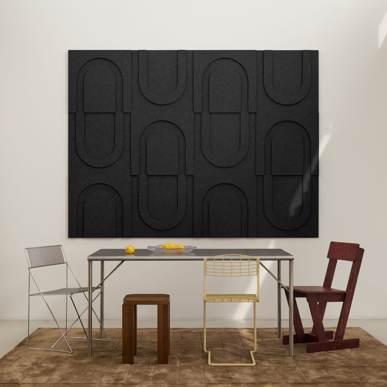 Geometric Tile - Night Black
