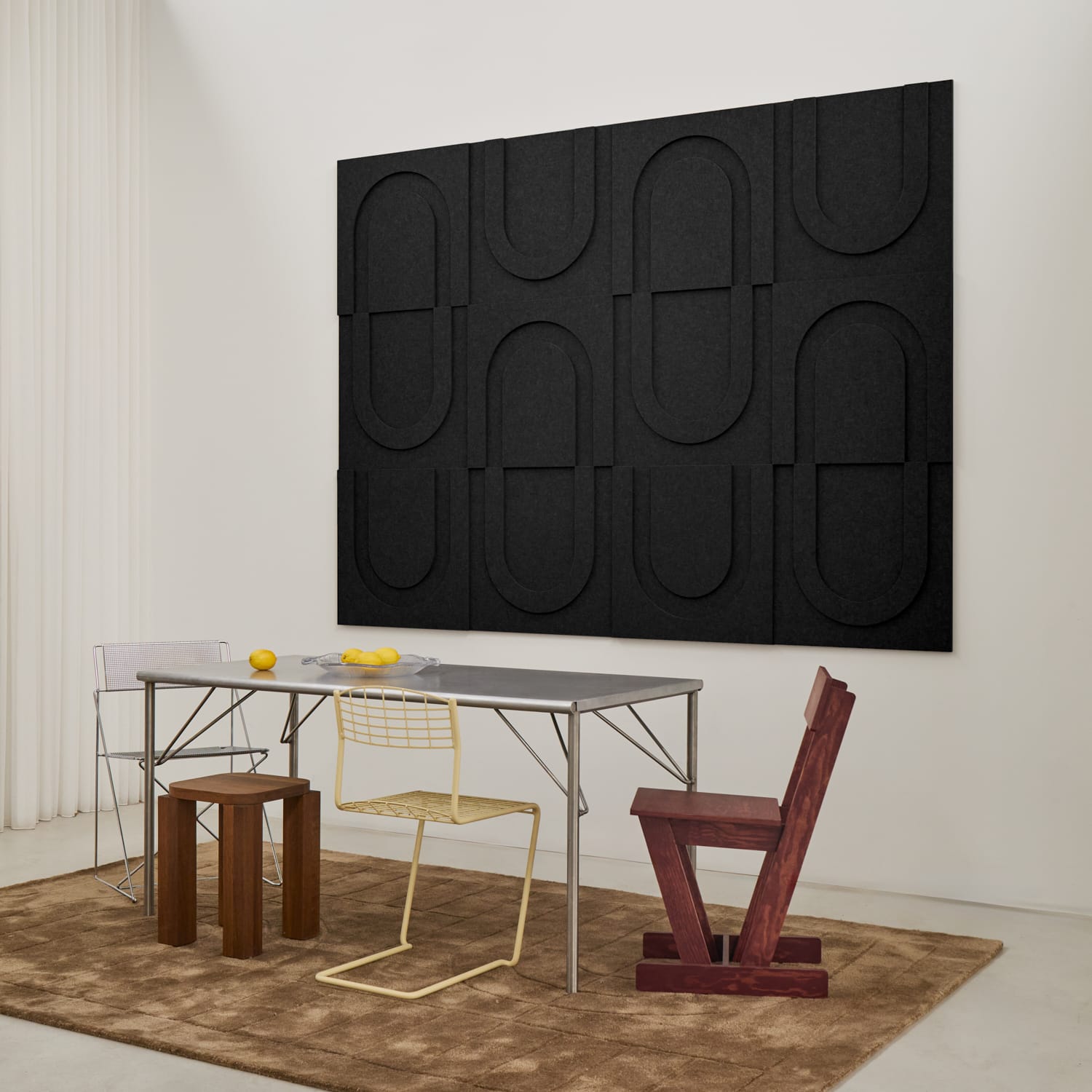 Geometric Tile - Night Black