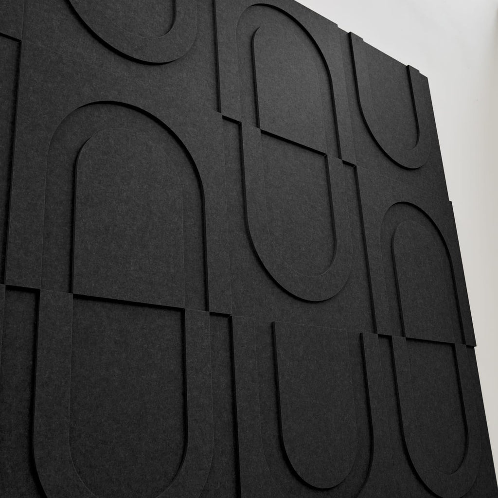 Geometric Tile - Night Black