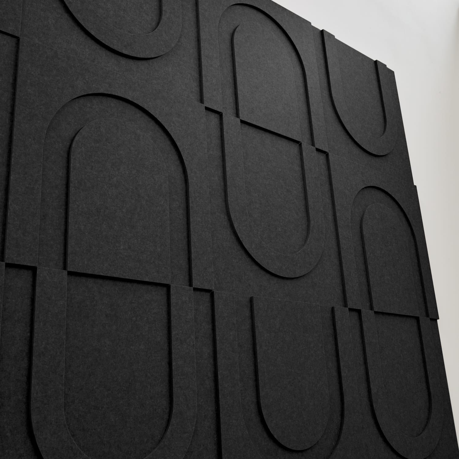 Geometric Tile - Night Black
