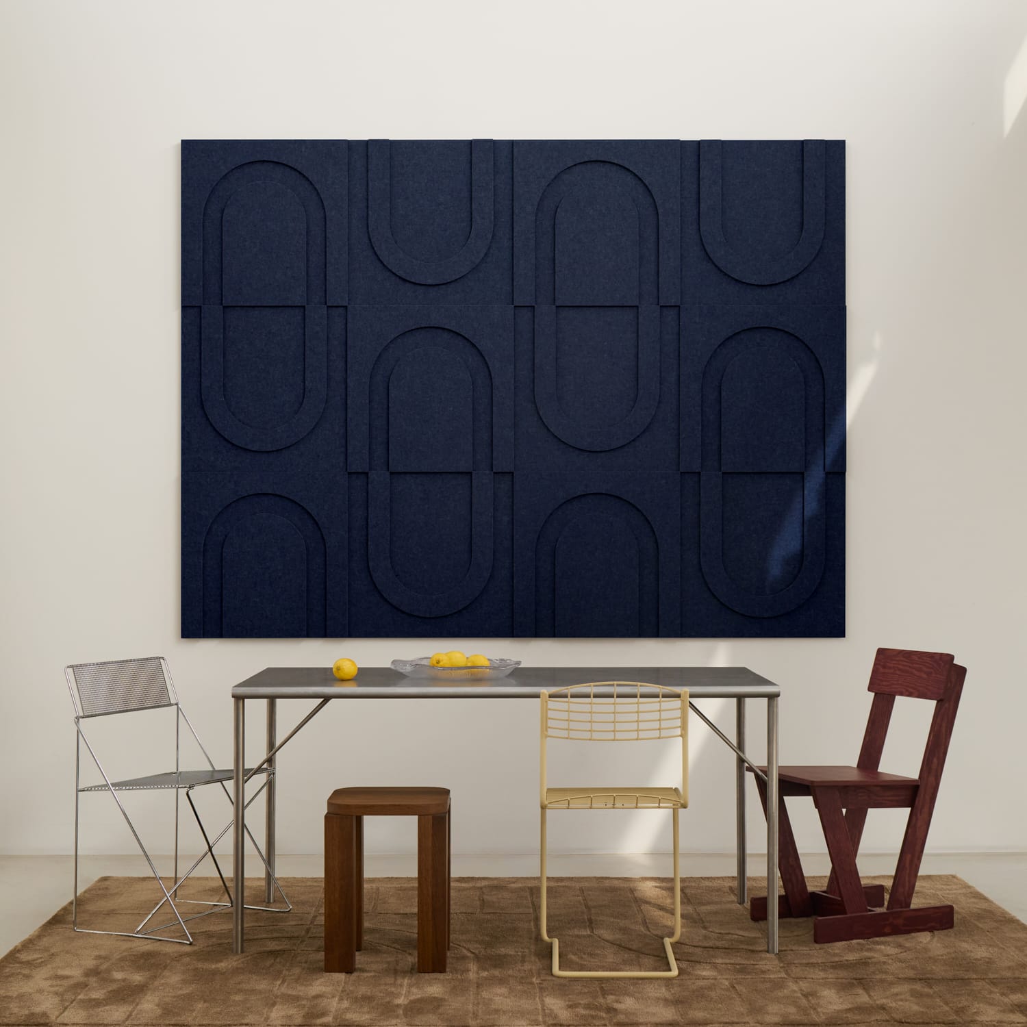 Geometric Tile - Ocean Blue