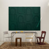 Geometric Tile - Petroleum Green