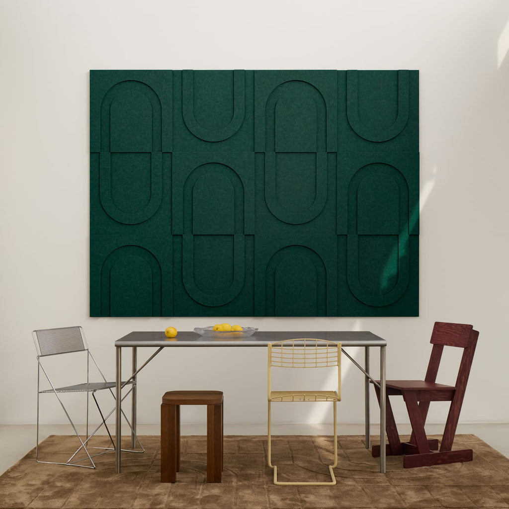 Geometric Tile - Petroleum Green