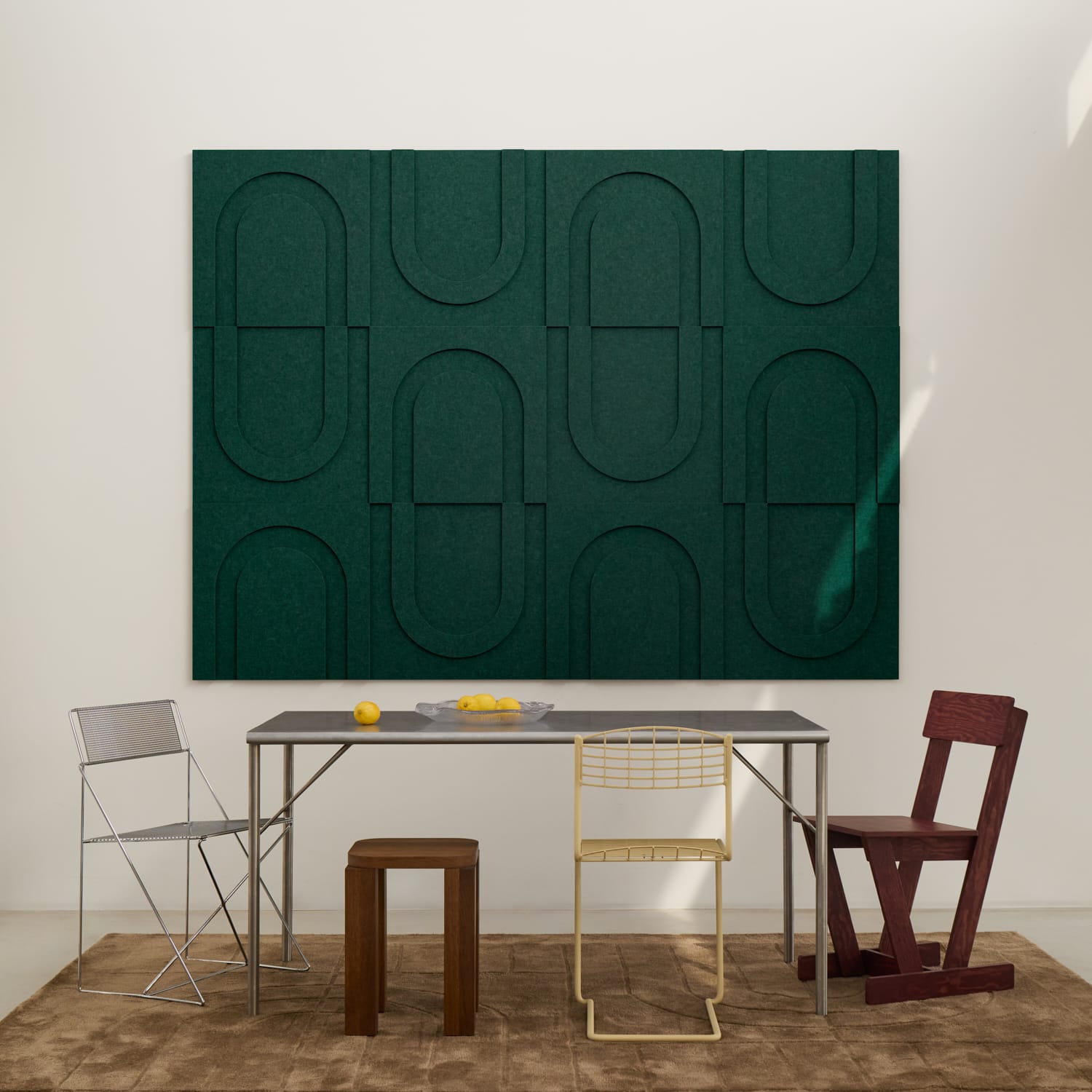 Geometric Tile - Petroleum Green