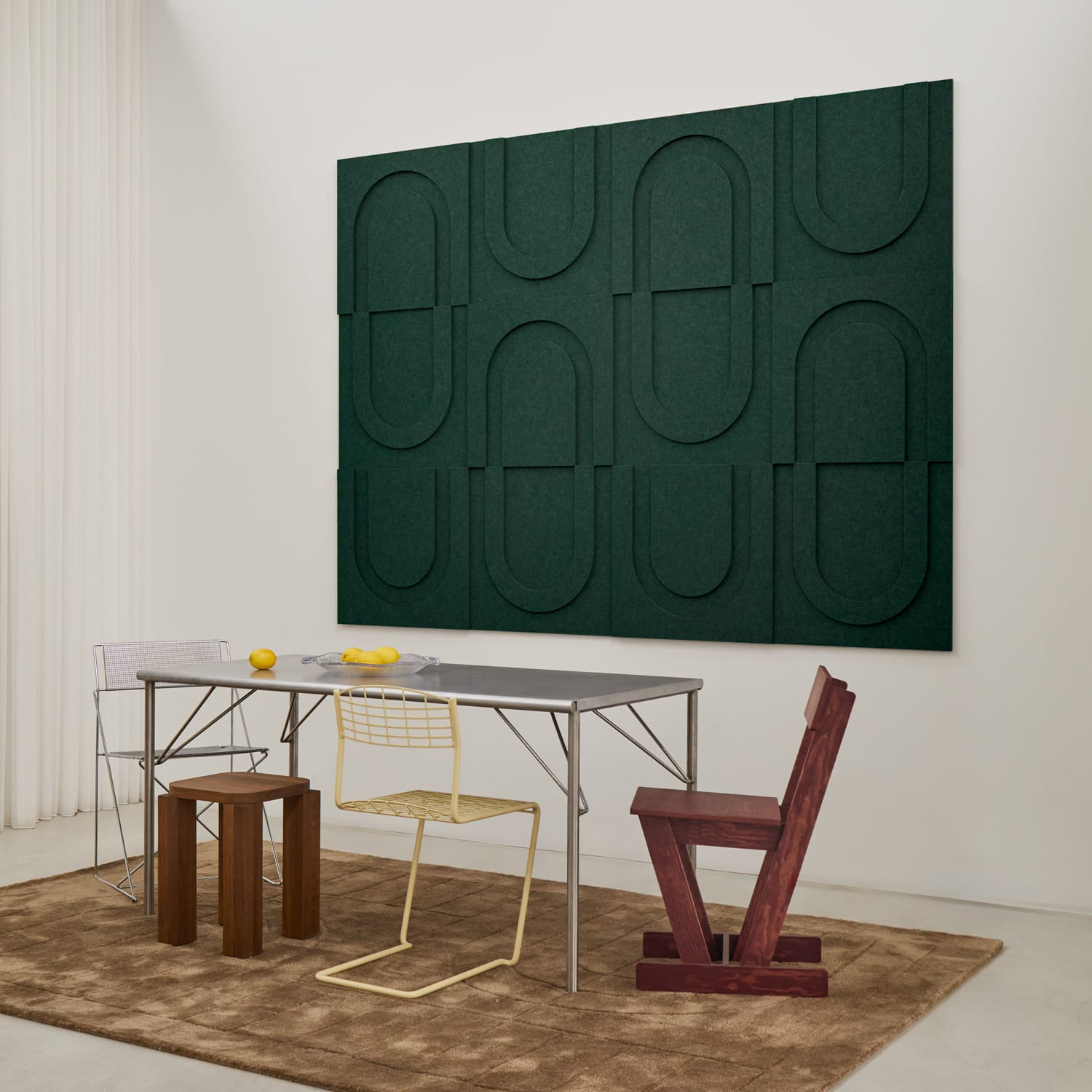 Geometric Tile - Petroleum Green