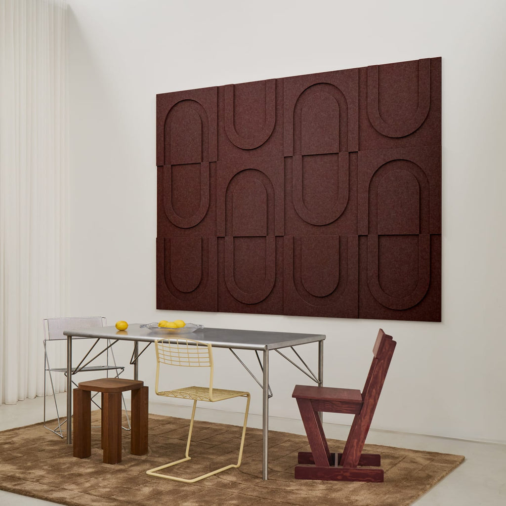 Geometric Tile - Reddish Brown