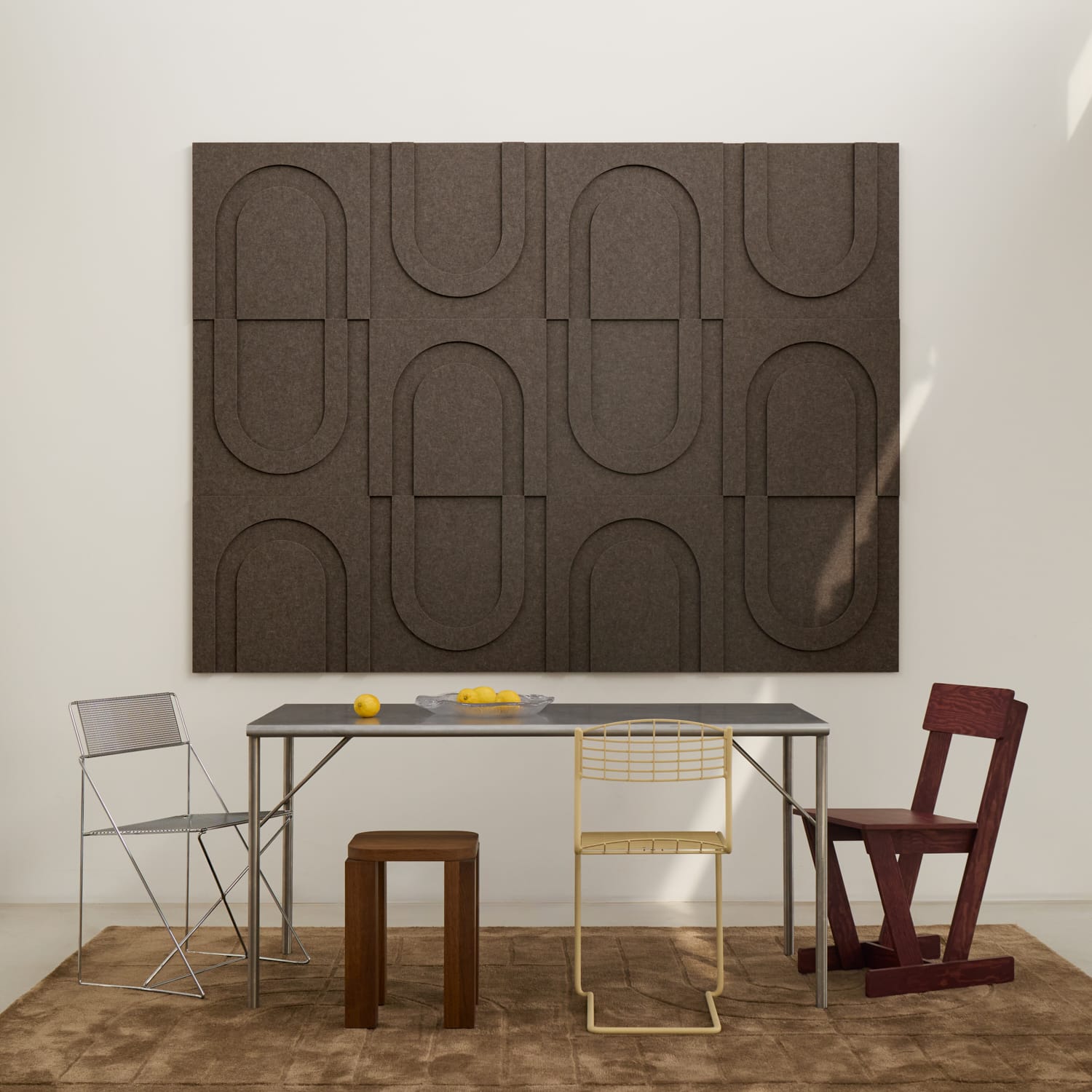 Geometric Tile - Warm Grey