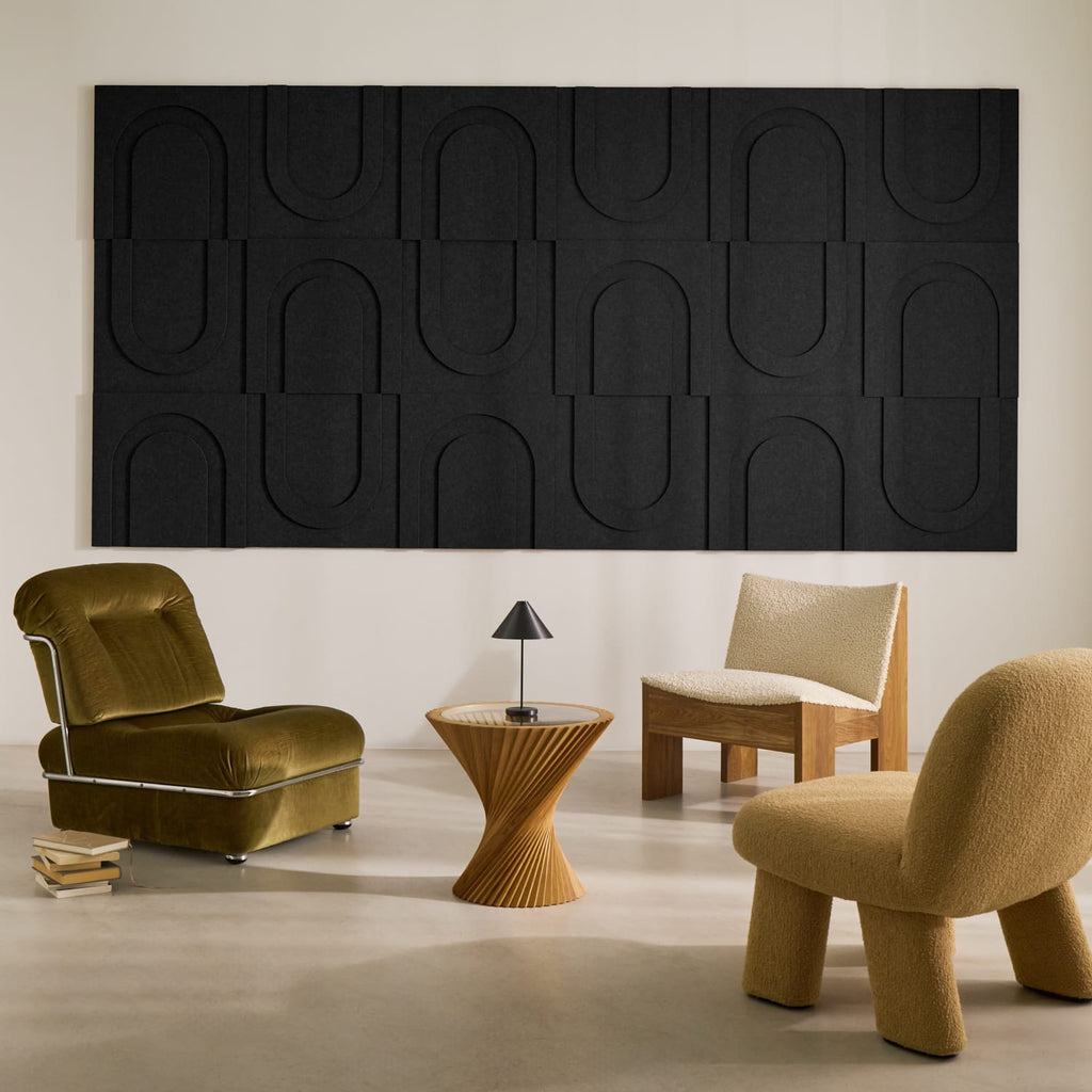 Geometric Tile - Night Black