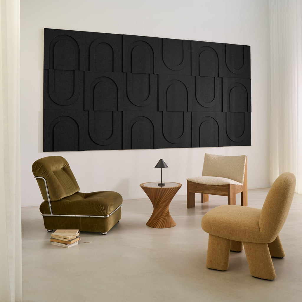 Geometric Tile - Night Black